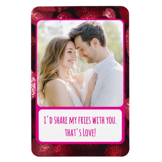 キラキラの愛共有私のフライ柔軟 マグネット (縦)