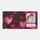 キラキラの愛I文字すぐに戻る デスクマット (正面)