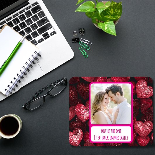 キラキラの愛I文字すぐに戻る マウスパッド