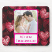 キラキラの愛I文字すぐに戻る マウスパッド (正面)