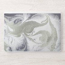 キラキラの水色シルバーカラーグリッター大理石