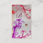 キラキラの蝶3モノグラム 名刺 (裏面)