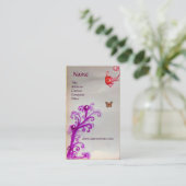 キラキラの蝶3モノグラム 名刺 (スタンド正面)