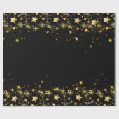 キラキラの金星の包装紙 ラッピングペーパー (フラット)