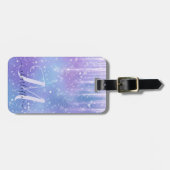 キラキラエレガント輝く紫の輝き ラゲッジタグ (正面横)