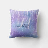 キラキラエレガント輝く紫 クッション (裏面)