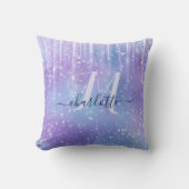 キラキラエレガント輝く紫 クッション (正面)