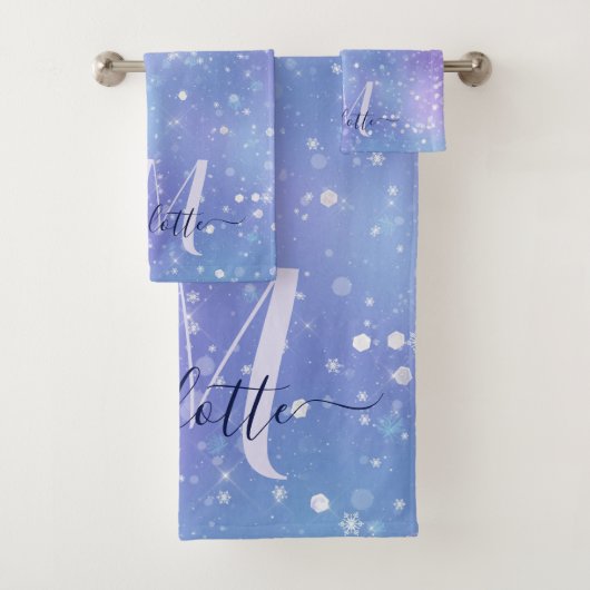 キラキラエレガント輝く紫 バスタオルセット (インサイチュ)