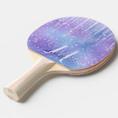 キラキラエレガント輝く紫 卓球ラケット (正面アングル)