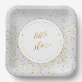 キラキラキラキラキラ小男女兼用星 ペーパープレート (正面)