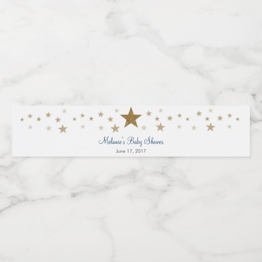 キラキラキラキラ小さな星の水ボトルラベル ペットボトルラベル (シングルラベル)