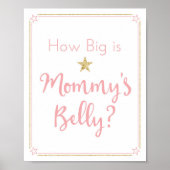 キラキラキラキラ小さな星の赤ちゃんシャワーベリーゲーム ポスター (正面)