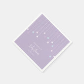 キラキラキラキラ小さな星の赤ちゃんシャワー スタンダードカクテルナプキン (角)