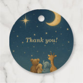 キラキラキラキラ小さな星の赤ちゃんシャワー フェイバータグ (裏面)