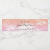 キラキラキラキラ小さな星の赤ちゃんシャワー ペットボトルラベル (シングルラベル)