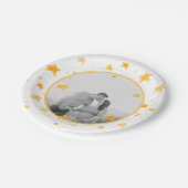 キラキラキラキラ小さな星の赤ちゃんシャワー ペーパープレート (アングル)