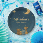 キラキラキラキラ小さな星の赤ちゃんシャワー ペーパープレート (パーティー)