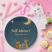 キラキラキラキラ小さな星の赤ちゃんシャワー ペーパープレート (パーティー)