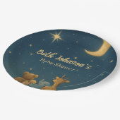 キラキラキラキラ小さな星の赤ちゃんシャワー ペーパープレート (アングル)