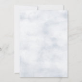 キラキラキラキラ小さな星の赤ちゃんシャワー 招待状 (裏面)