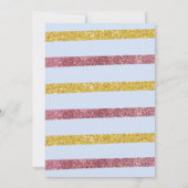 キラキラキラキラ小さな星の赤ちゃんシャワー 招待状 (裏面)