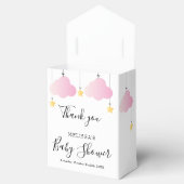 キラキラキラキラ小さな星ピンクの女の子の赤ちゃんシャワー フェイバーボックス (オープン)