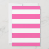 キラキラキラキラ小さな星ピンク金ゴールド赤ちゃんシャワー 招待状 (裏面)