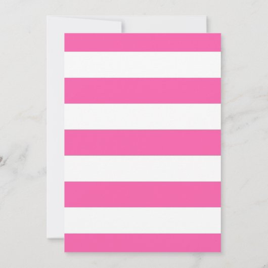 キラキラキラキラ小さな星ピンク金ゴールド赤ちゃんシャワー 招待状 (裏面)