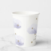 キラキラキラキラ小さな星ラベンダーベビーシャワー 紙コップ (右)