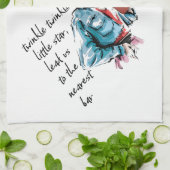 キラキラキラキラ小さな星 キッチンタオル (折り畳み)