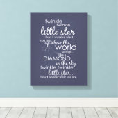 キラキラキラキラ小さな星 キャンバスプリント (インサイチュ (ウッドフロア))