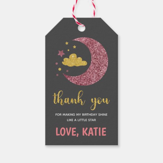 キラキラキラキラ小さな星 ギフトタグ (正面)