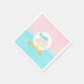 キラキラキラ小さな星のジェンダーが明らかにする スタンダードカクテルナプキン (角)