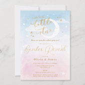 キラキラキラ小さな星のジェンダーが明らかにする 招待状 (正面)