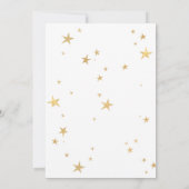 キラキラキラ小さな星のジェンダーが明らかにする 招待状 (裏面)