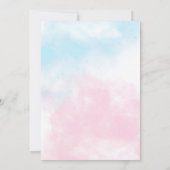 キラキラキラ小さな星のジェンダーが明らかにする 招待状 (裏面)