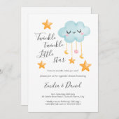キラキラキラ小さな星のジェンダーが明らかにする 招待状 (正面/裏面)