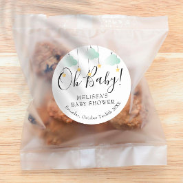 キラキラキラ小さな星オベビー赤ちゃんシャワー ラウンドシール