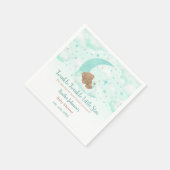 キラキラキラ小さな星クマ赤ちゃんシャワー スタンダードカクテルナプキン (角)