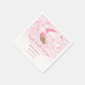 キラキラキラ小さな星クマ赤ちゃんシャワー スタンダードカクテルナプキン (角)