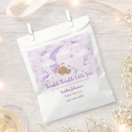 キラキラキラ小さな星クマ赤ちゃんシャワー フェイバーバッグ