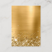 キラキラゴールドシグネチャーイヤリングディスプレイ 名刺 (裏面)