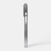 キラキラシルバー メタリック ガーリー サイン iPhoneケース (左側面)