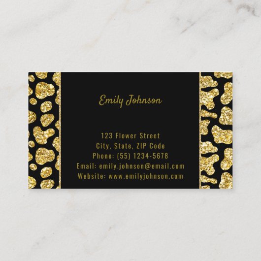 キラキラスタイル名刺 名刺 (裏面)