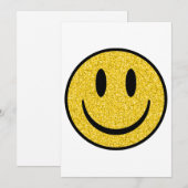 キラキラスマイルマーク 招待状 (正面/裏面)