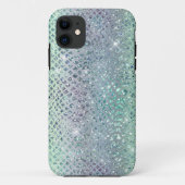 キラキラダイヤモンドのヘビ柄 Case-Mate iPhoneケース (裏面)