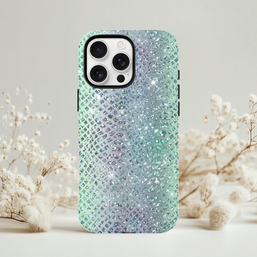 キラキラダイヤモンドのヘビ柄 Case-Mate iPhoneケース