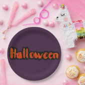 キラキラハロウィン ペーパープレート (パーティー)