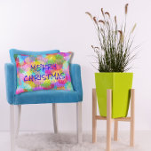 キラキラパーソナライズされた輝くクリスマス アクセントクッション