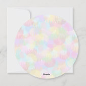 キラキラパーソナライズされた輝くクリスマス シーズンカード (裏面)